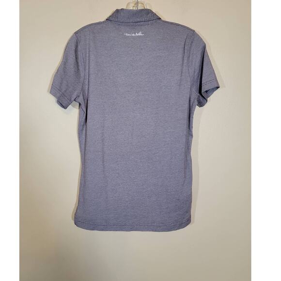 Travis Mathew Women's Polo Shirt Collared Lightweight Short Sleeve Gray Medium - Picture 6 of 7